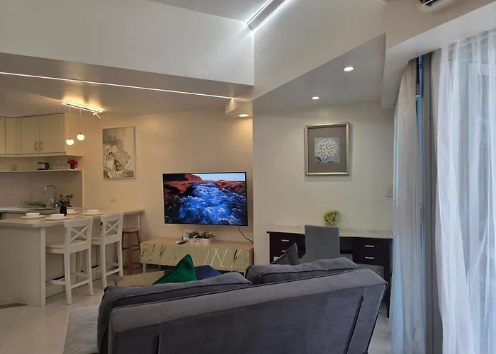 Apartamento Bgc Uptown Parksuites Spacious Cosy Vibe One Bedroom Unit With Balcony And View