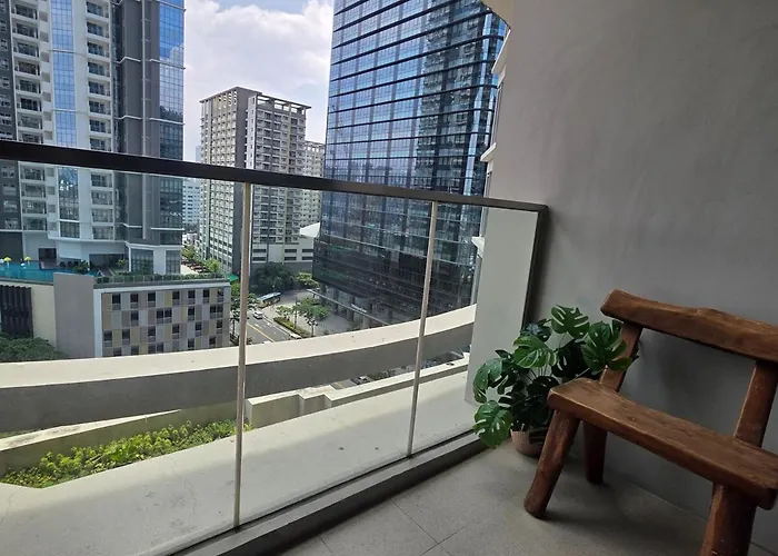 Apartamento Bgc Uptown Parksuites Spacious Cosy Vibe One Bedroom Unit With Balcony And View