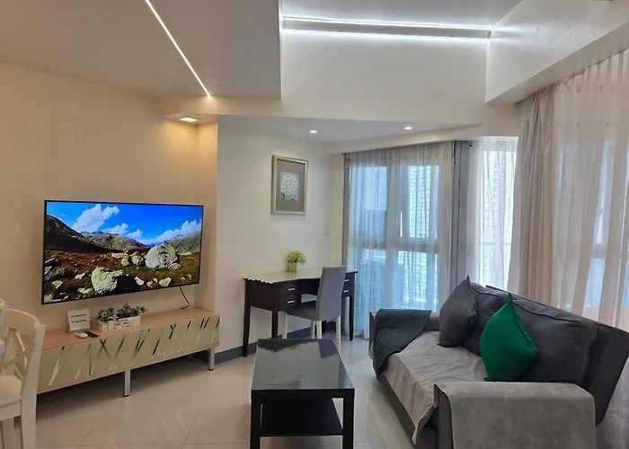 Bgc Uptown Parksuites Spacious Cosy Vibe One Bedroom Unit With Balcony And View Apartamento *
