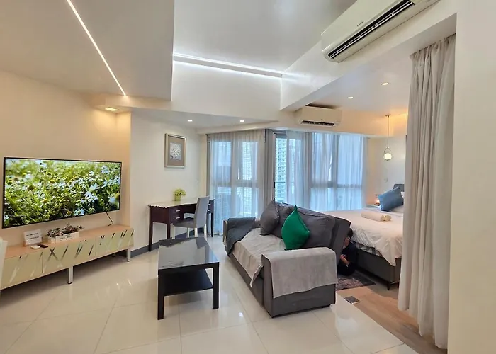 Apartamento Bgc Uptown Parksuites Spacious Cosy Vibe One Bedroom Unit With Balcony And View Manila