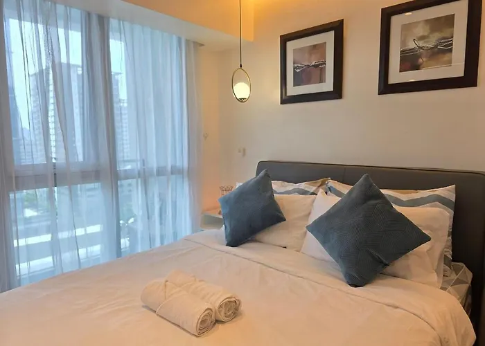 Apartamento Bgc Uptown Parksuites Spacious Cosy Vibe One Bedroom Unit With Balcony And View Manila