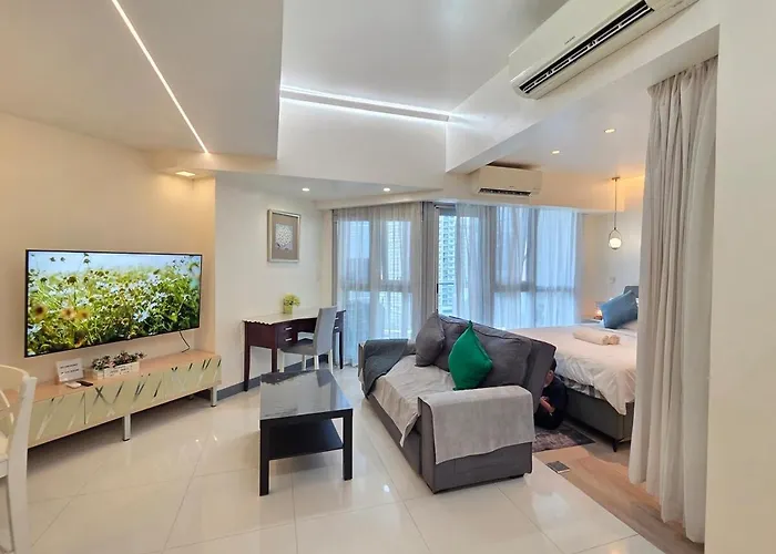 Bgc Uptown Parksuites Spacious Cosy Vibe One Bedroom Unit With Balcony And View